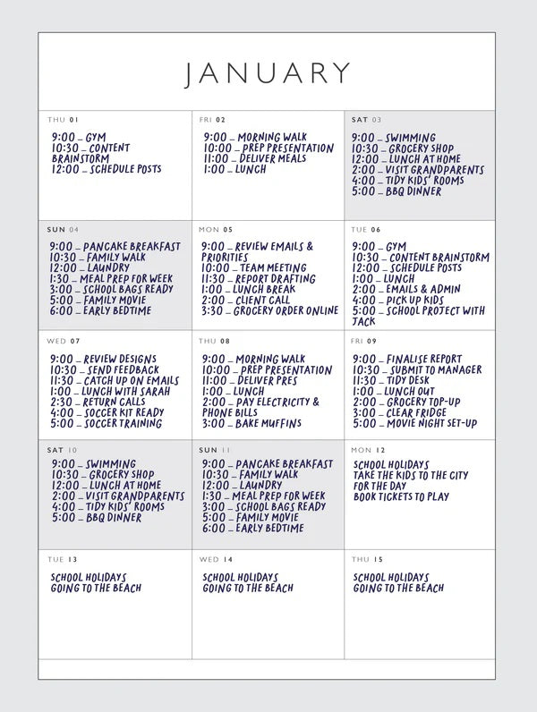 Write to Me 2026 Wall Planner | Big Box