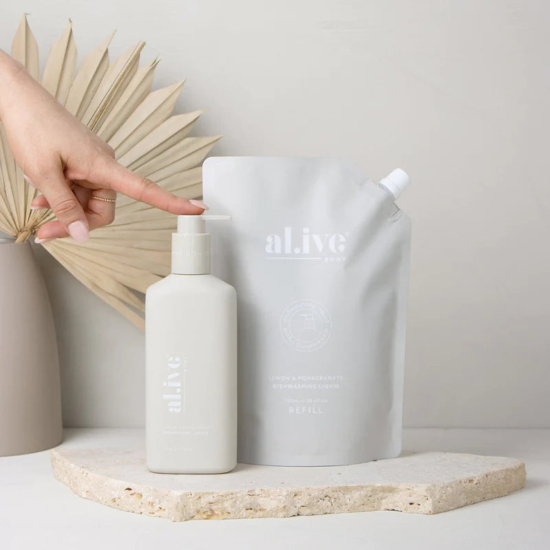 al.ive Premium Kitchen Dish Liquid Refill | Lemon & Pomegranate