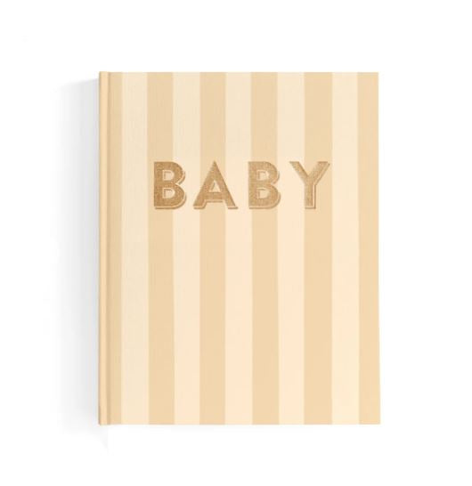 Baby Book | Fox & Fallow Coffee Stripe