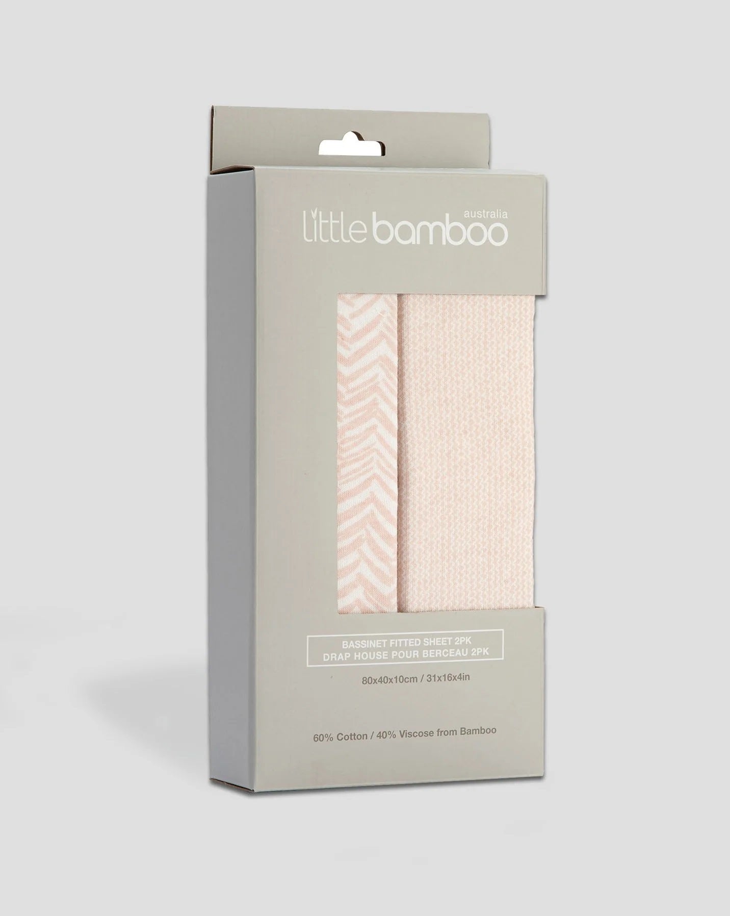 Little Bamboo Jersey Fitted Bassinet Sheet 2pk