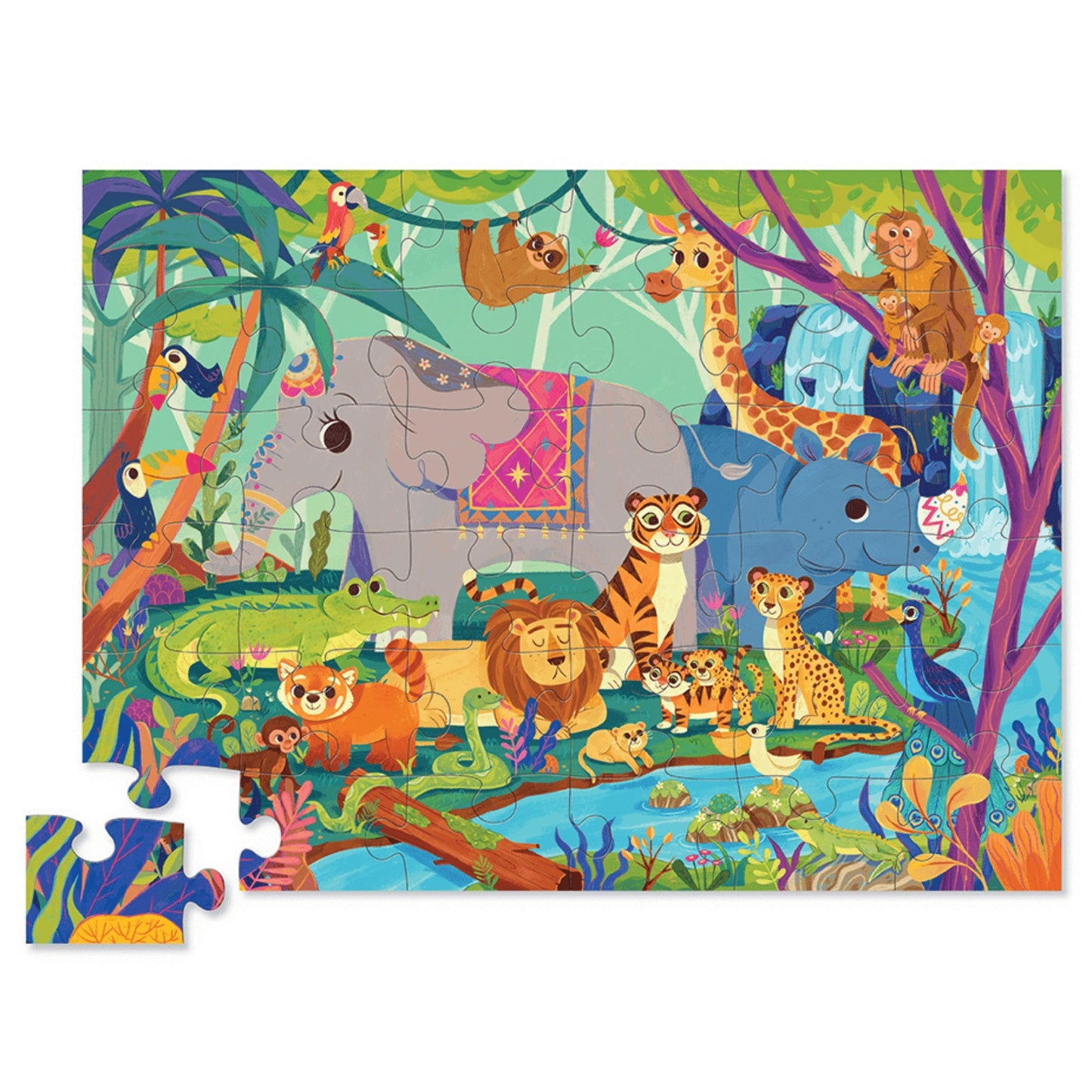 Crocodile Creek Floor Puzzle | In The Jungle