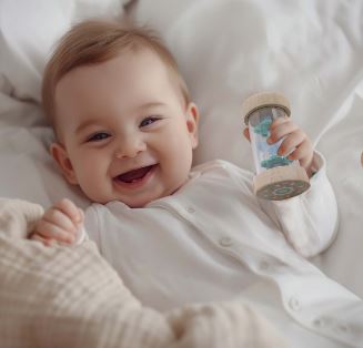 Kaper Kidz EcoWhirlie Rattle | Pink