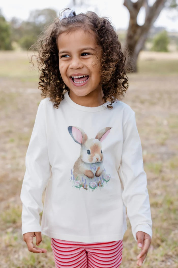 Milky Girls LS Tee | Bunny
