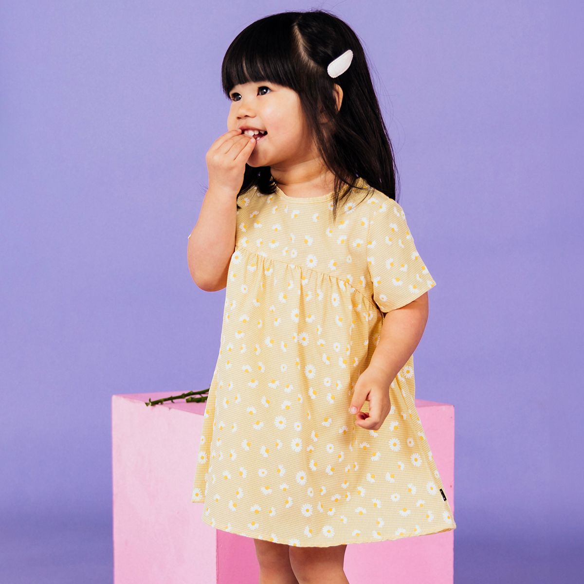 Animal Crackers Dress | Maisie Yellow