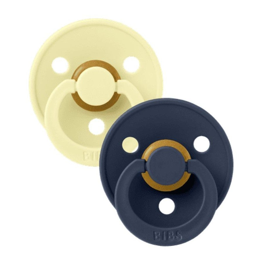 Bibs Dummies Twin Pack | Luna/Deep Space