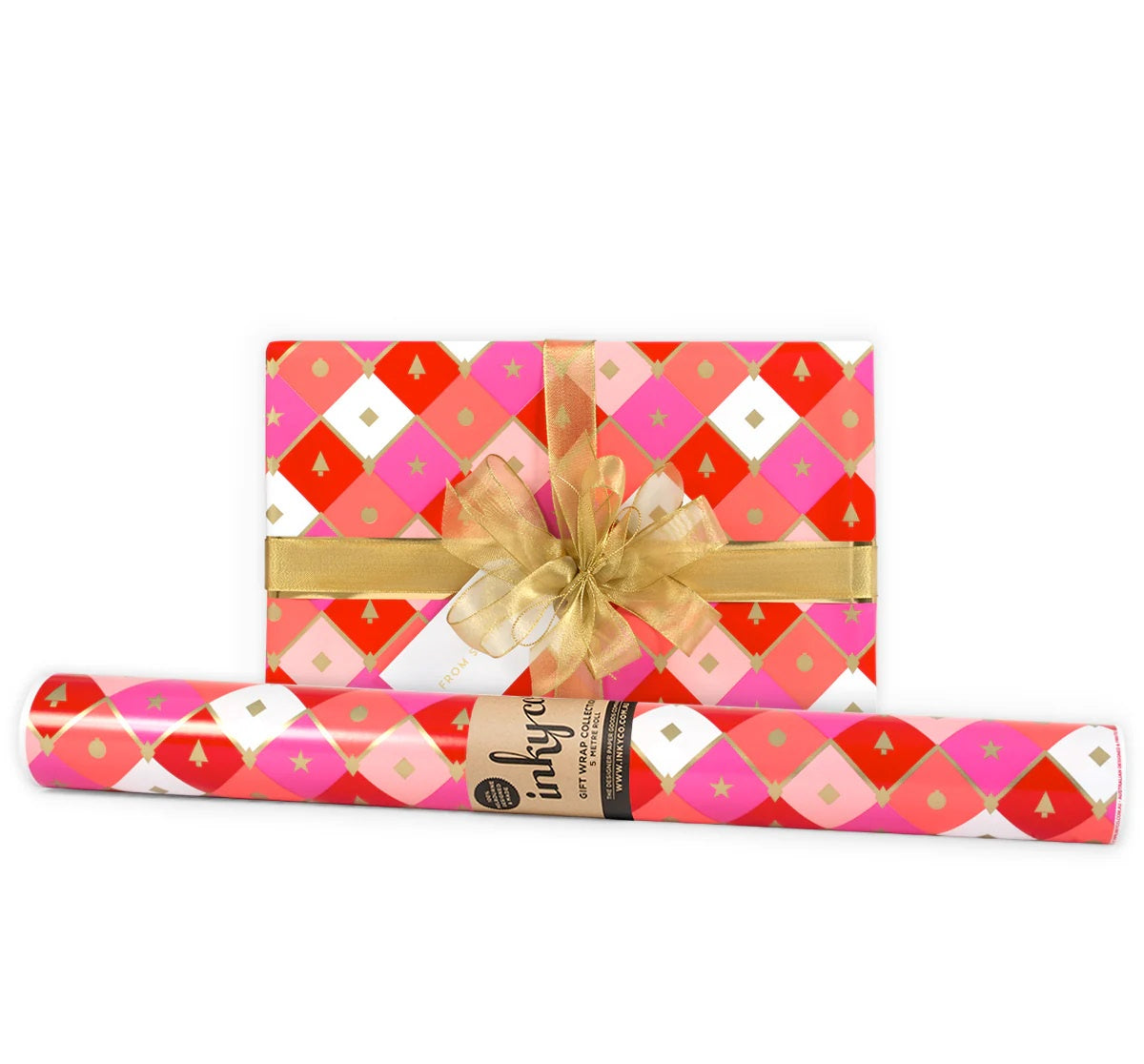 Inky Co Wrapping Paper 5m | Diamonds