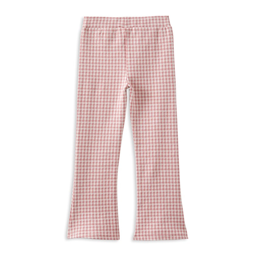 Milky Flare Pant | Rose Check