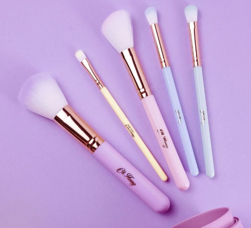 Oh Flossy 5 Piece Rainbow Brush Set