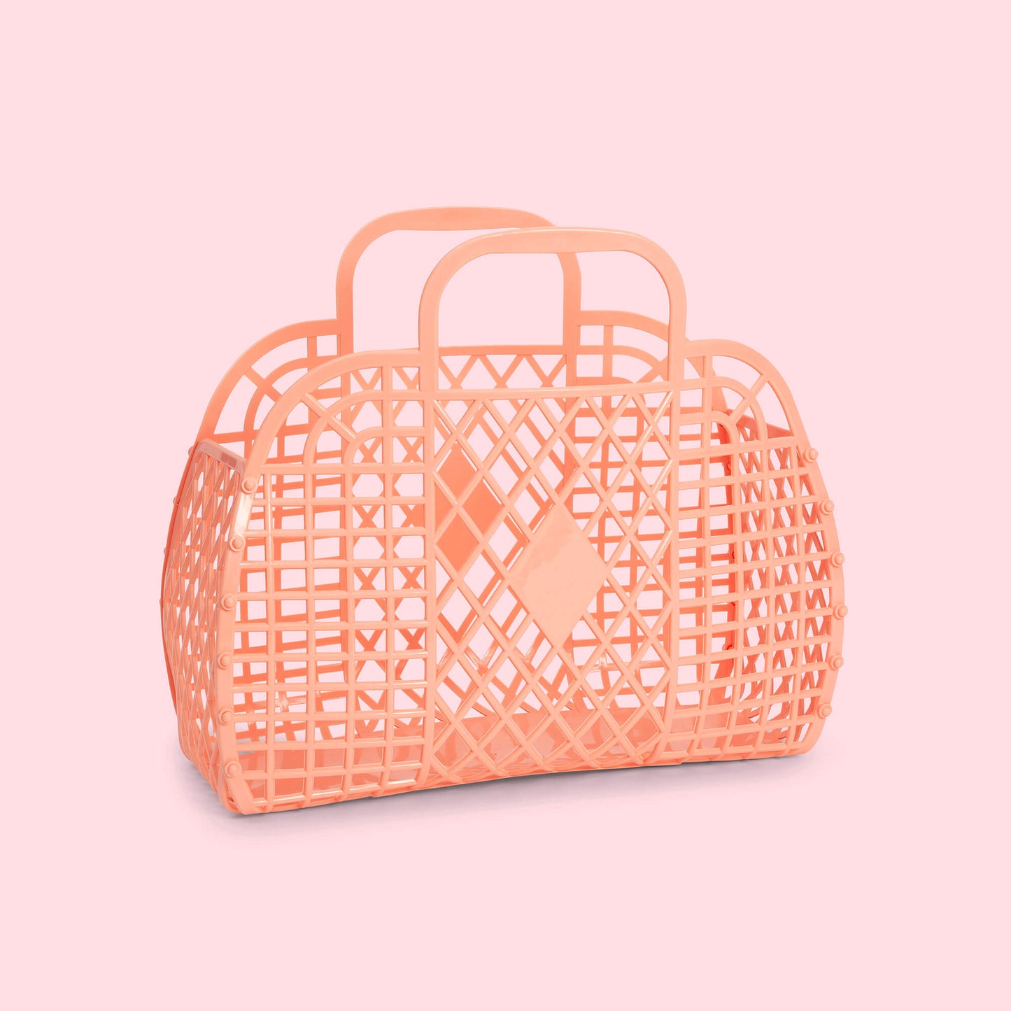 Sun Jellies Retro Basket Small | Peach