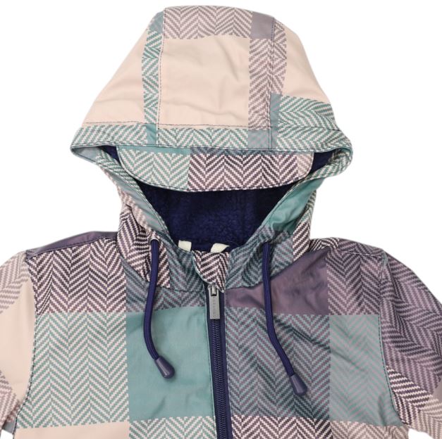 Korango Sherpa Lined Rain Suit | Green Check