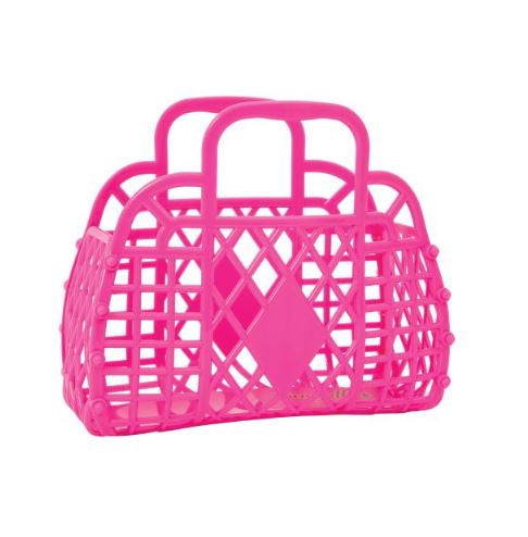 Sun Jellies Retro Basket Mini | Berry Pink