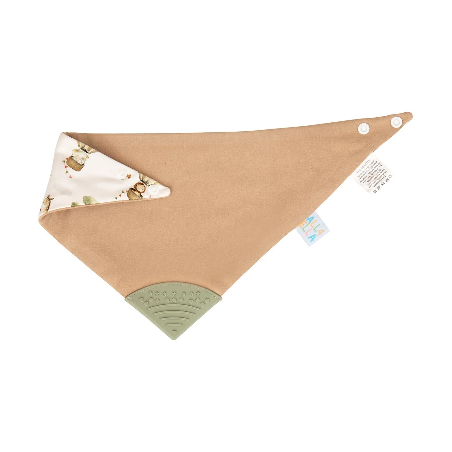 All4Ella Reversible Teether Bib | Monkey