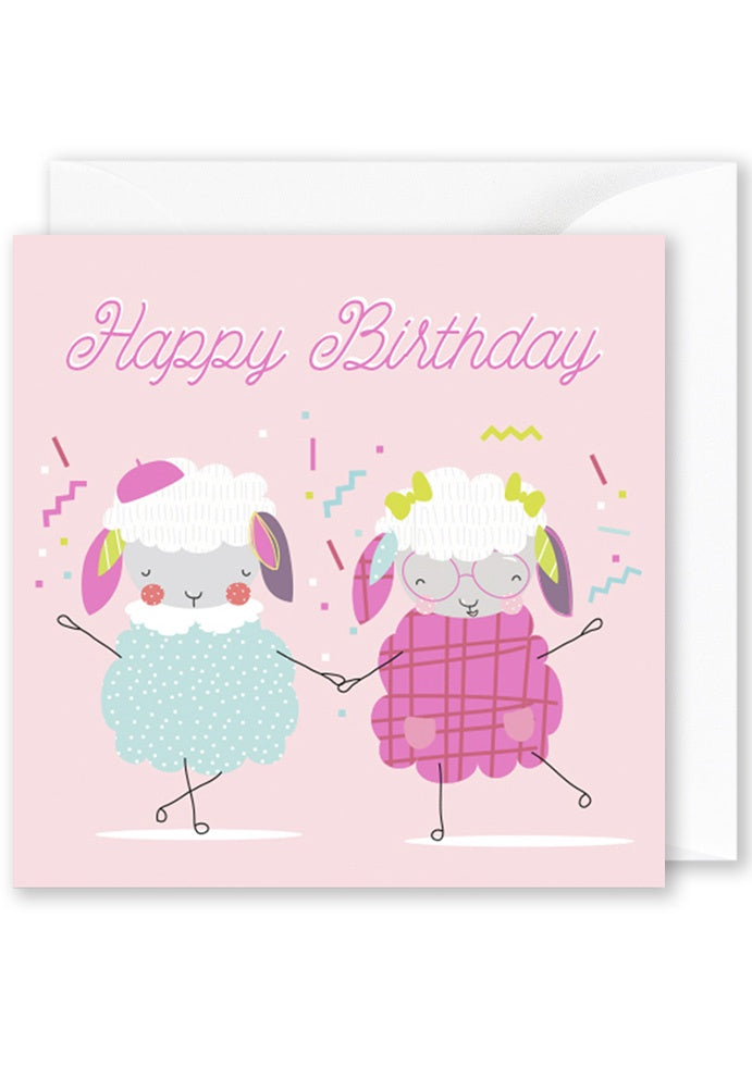 Card Square | Happy Birthday Sheep