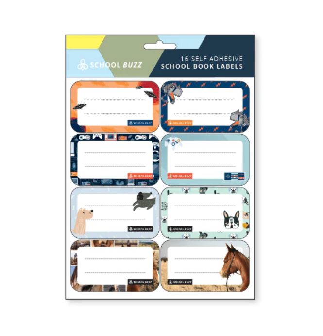 Book Labels School Buzz | Boys