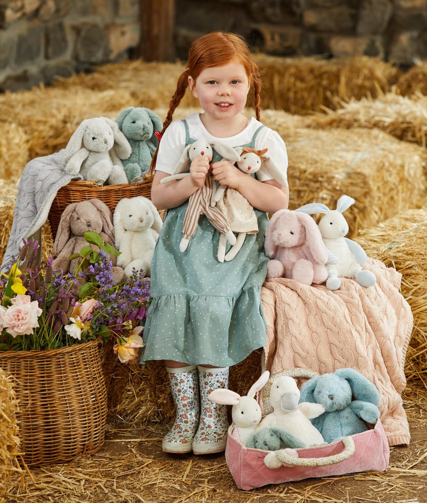 Jiggle & Giggle Bunny | Grey Small