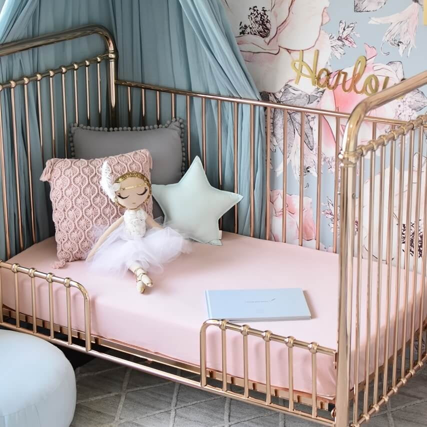 Snuggle Hunny Cot Sheet | Lullaby Pink