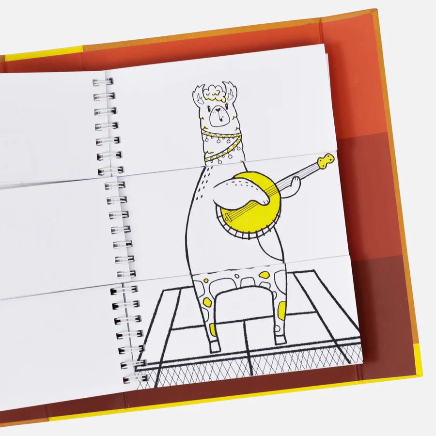 Tiger Tribe Mash Up Colouring | Animal Mix & Match