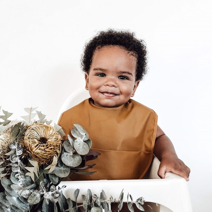 Snuggle Hunny Waterproof Bib | Bronze