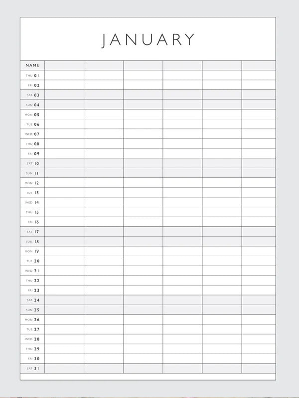 Write to Me 2026 Wall Planner  |  Family Chaos