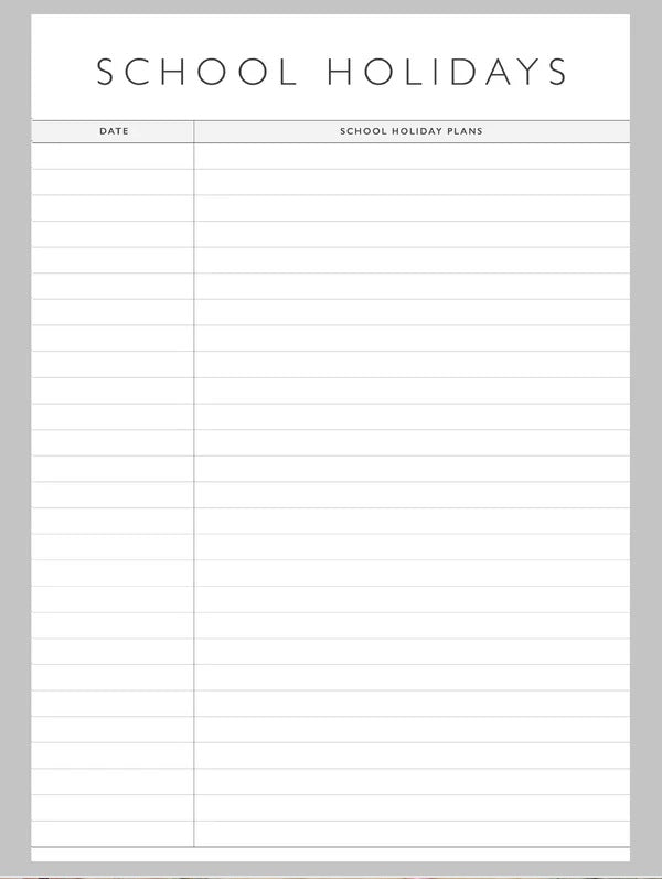 Write to Me 2026 Wall Planner  |  Family Chaos