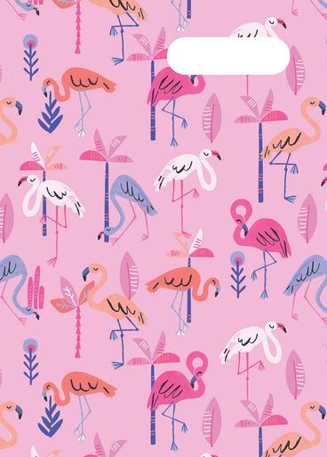 Book Cover A4  |  Flamingo Splash