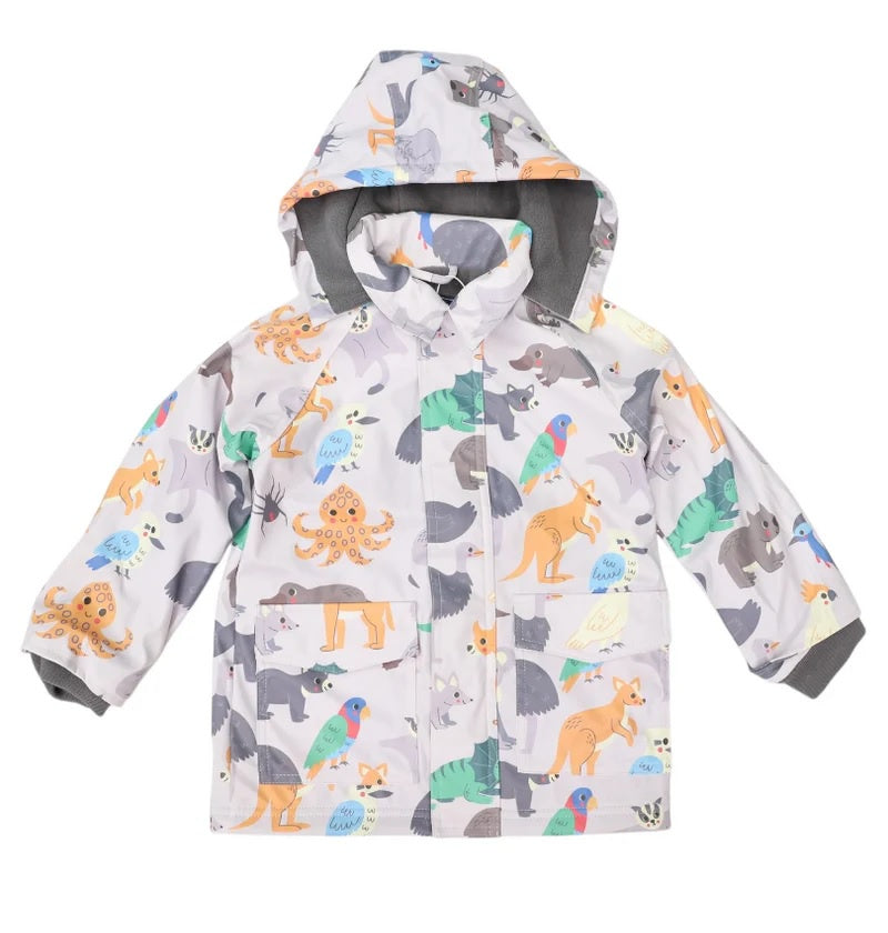 Korango Raincoat  |  Australian Animal Grey