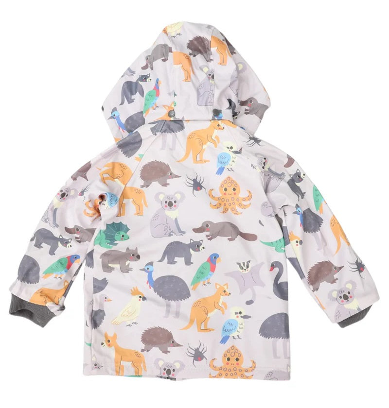 Korango Raincoat  |  Australian Animal Grey