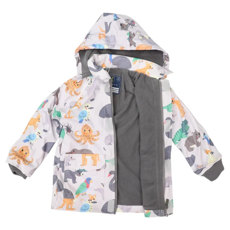 Korango Raincoat  |  Australian Animal Grey