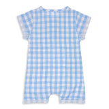 Milky Baby Romper  |  Blue Check