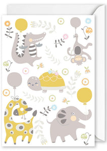 Card Rectangle  |  Baby Animals