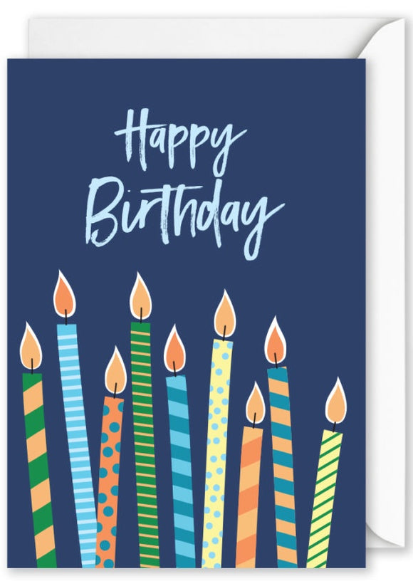 Card Rectangle  |  Happy Birthday Candles