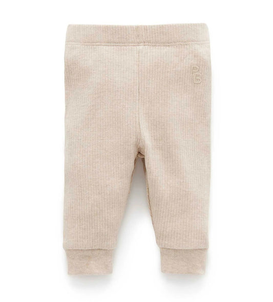 Purebaby Rib Legging  |  Biscuit