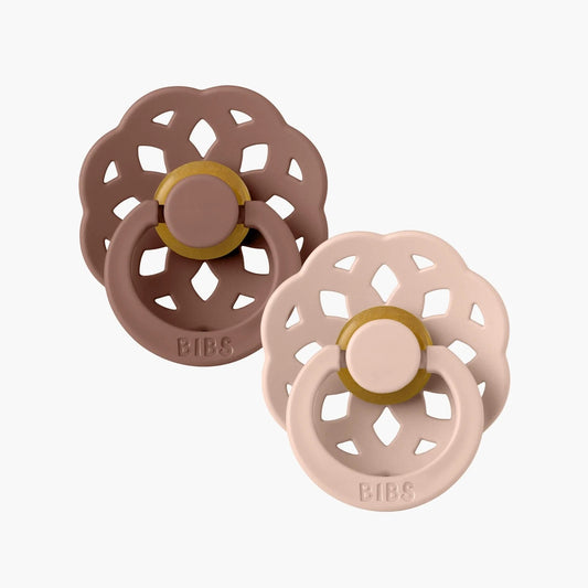 Bibs Dummies Twin Pack Boheme  |  Woodchuck/Blush