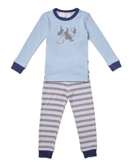 Marquise Boys PJ  |  Bunny Stripe