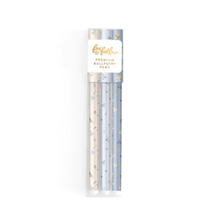 Fox & Fallow Premium Pen 3pk  |  Broderie Sky