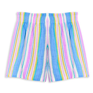 Milky Girls Shorts  |  Crinkle Stripe