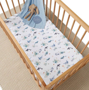 Snuggle Hunny  Cot Sheet  |  Ocean