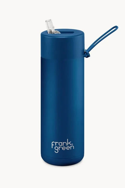 Frank Green Ceramic Reusable Bottle 595ml  |  Deep Ocean