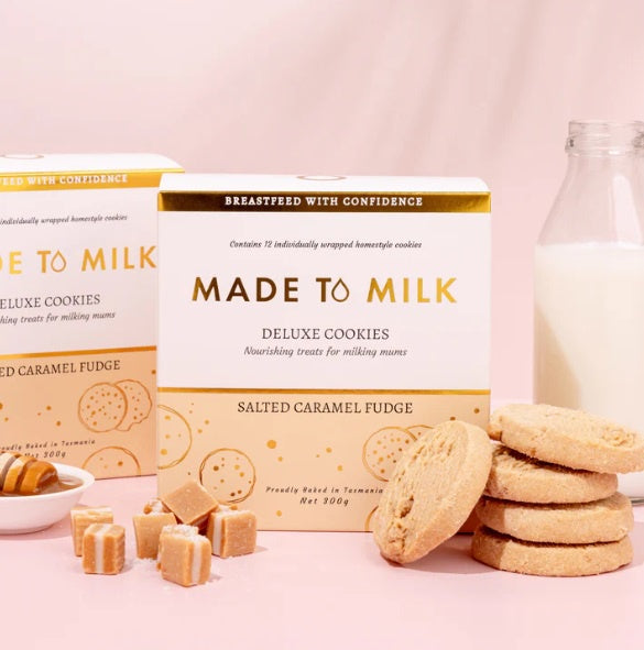 Made to Milk Lactation Cookies  |  Salted Caramel Fudge