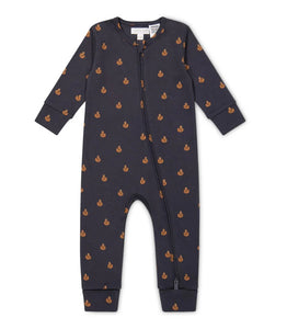 Jamie Kay Organic Cotton Zip Onepiece  |  Fox Cubs