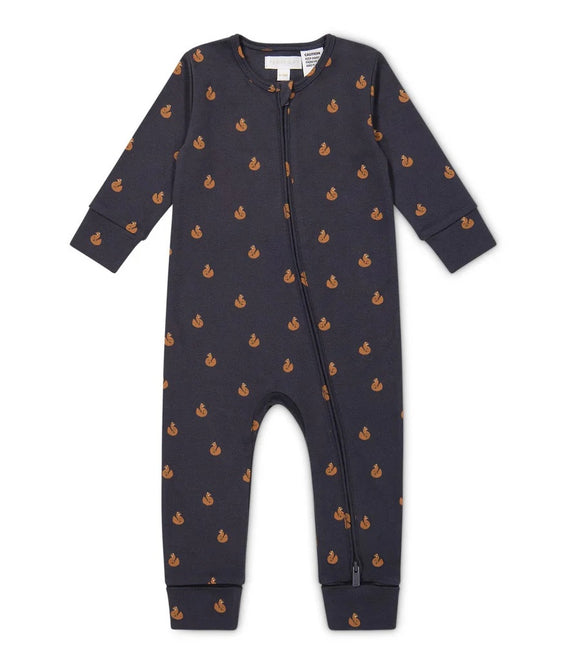 Jamie Kay Organic Cotton Zip Onepiece  |  Fox Cubs