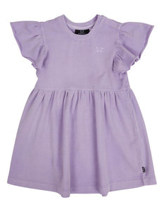 Animal Crackers Frill Dress  |  Purple