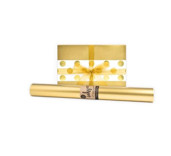 Inky Co Wrapping Paper 5m  |  Gold Pearl