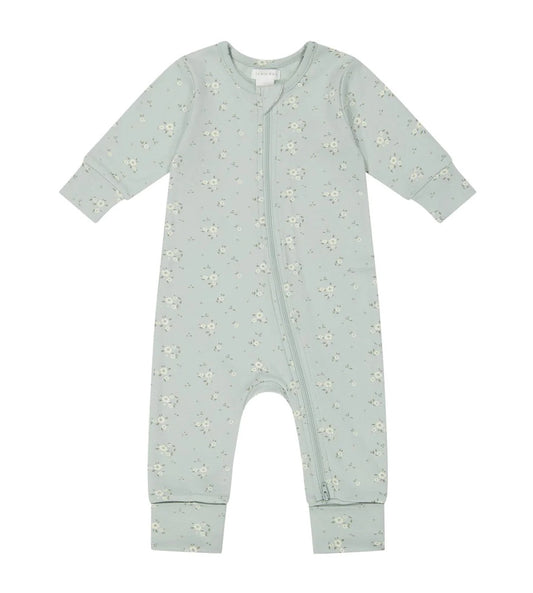 Jamie Kay Organic Cotton Zip Onepiece  |  Lulu Blue