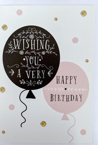 Card Small  |  Happy Birthday Balloons