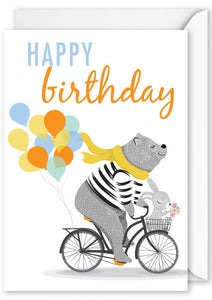 Card Rectangle  | Happy Birthday Bear