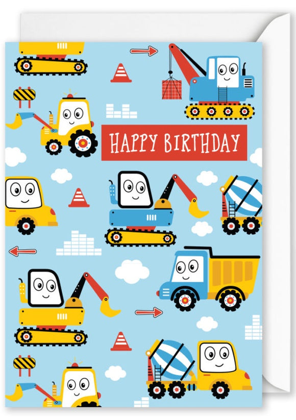 Card Rectangle  |  Happy Birthday Diggers