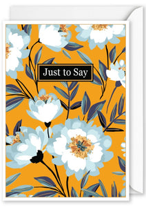 Card Rectangle  |  Just to Say Floral