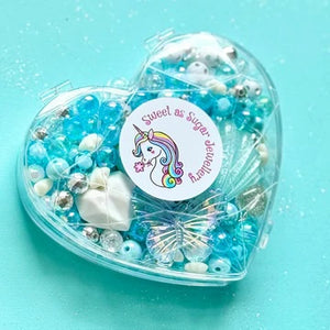 Sweet As Sugar Jewellery Making Kit  |  Heart Teal