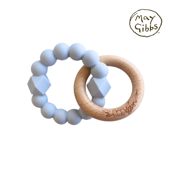 Jellystone May Gibbs Moon Teether  |  Soft Blue